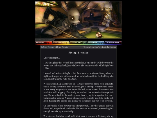 dreams/flyingelevator screenshot