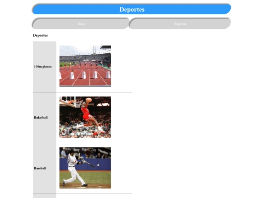 Actividad 2/Deportes screenshot