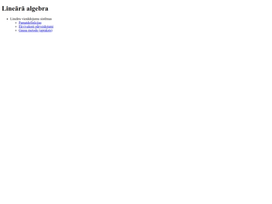 lineara_algebra/linearu_vienadojumu_sistemas screenshot
