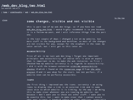 home/sidethoughts/web/web_dev_blog_two screenshot