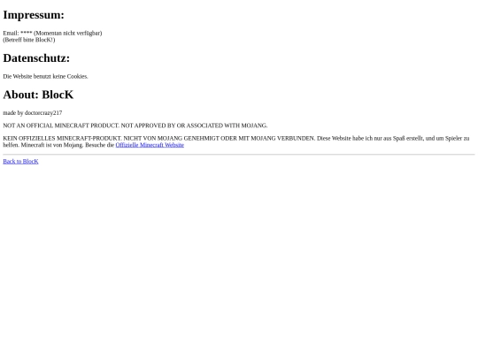 impressum-datenschutz screenshot
