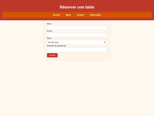 reservation screenshot
