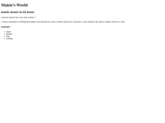 myfirstpage screenshot