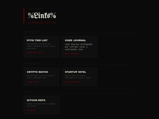 links screenshot