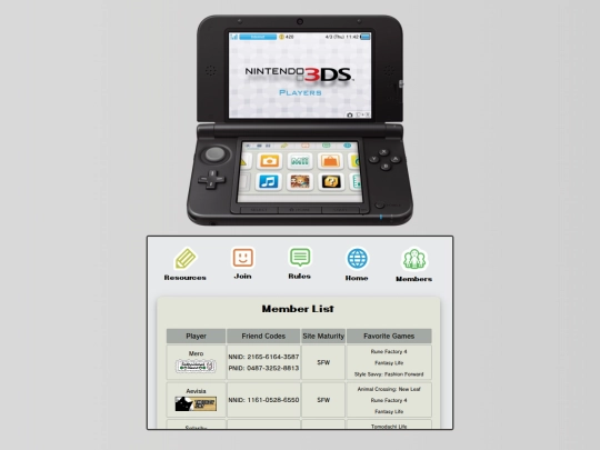 members screenshot