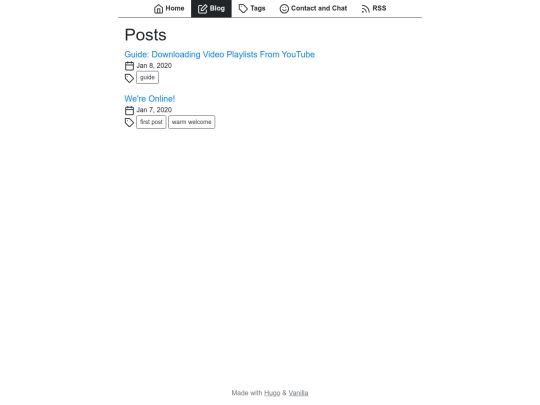 posts screenshot