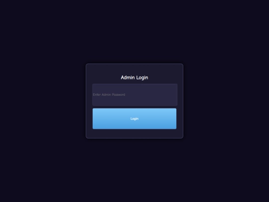 admin screenshot