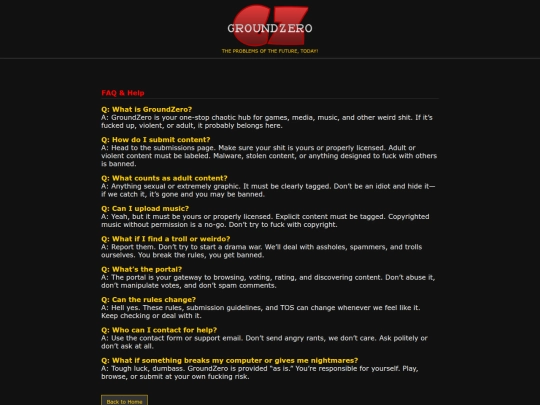 Faq screenshot