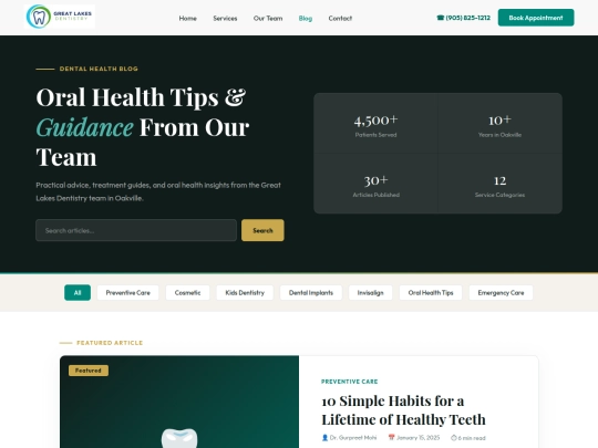 blog screenshot