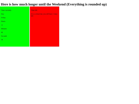 schedule screenshot