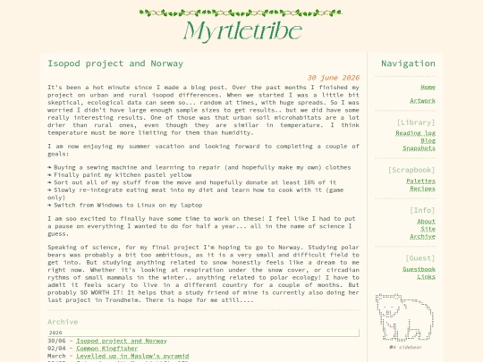 library/blog screenshot