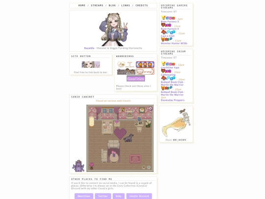links screenshot