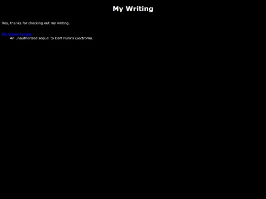 writing screenshot