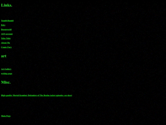 links screenshot