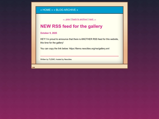 blog/NEW RSS feed for the gallery screenshot