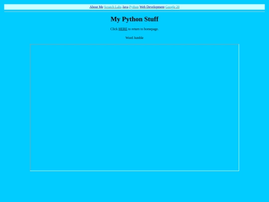 python/wordjumble screenshot