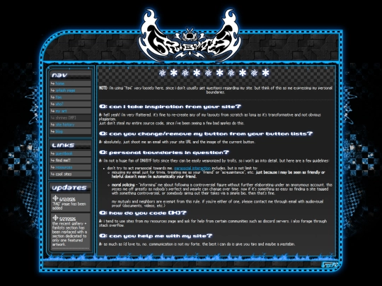 faq screenshot