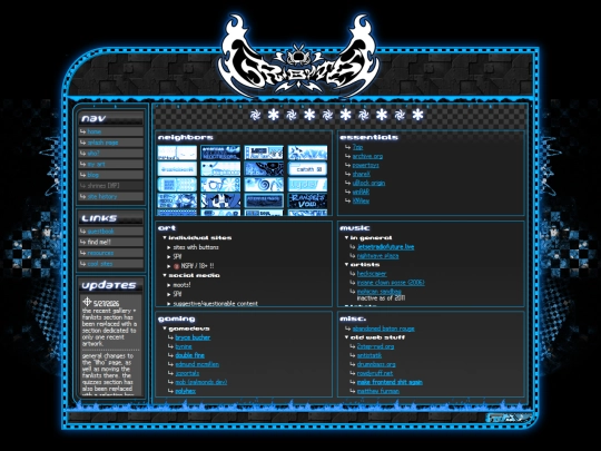 links screenshot