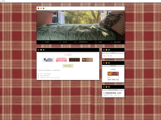 links screenshot