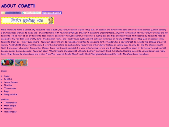 aboutme screenshot