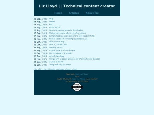 articles screenshot