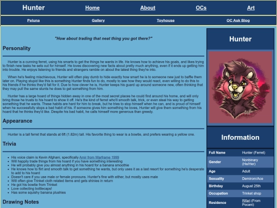 OCs/Hunter screenshot