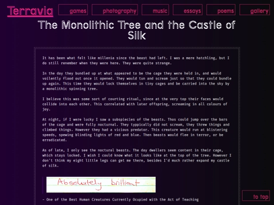 essays/the_monolithic_tree_and_the_castle_of_silk screenshot