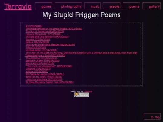 poems screenshot