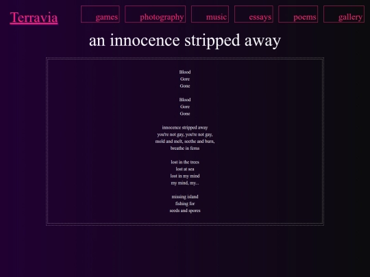 poems/clamps/an_innocence_stripped_away screenshot