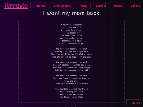 poems/i_want_my_mom_back screenshot