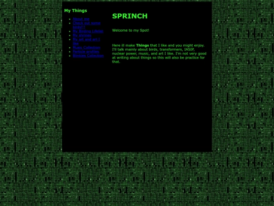 index screenshot