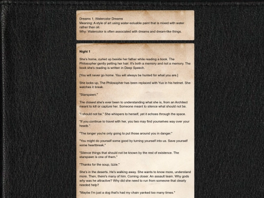 Izdiary/dreams1 screenshot