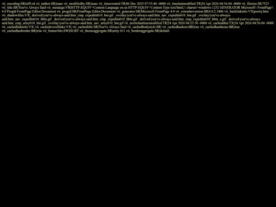 _vti_cnf/you've-always-said screenshot