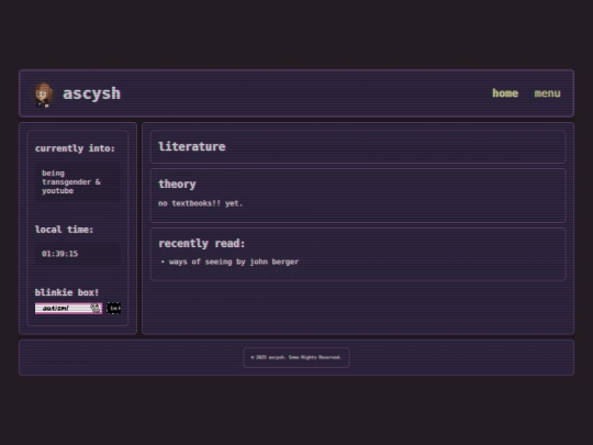 pages/posts/literature screenshot