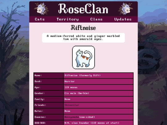 roseclancats/riftnoise screenshot