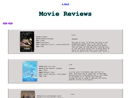 library/movies screenshot