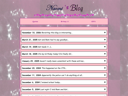 blog screenshot