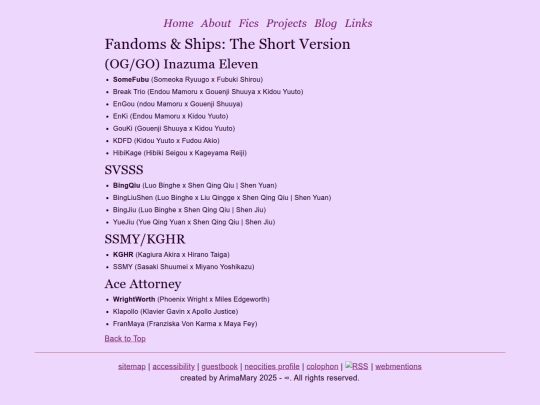 01 about/fandoms-and-ships screenshot