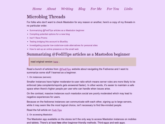 for-you/microblog-threads screenshot