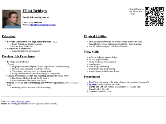 resume screenshot
