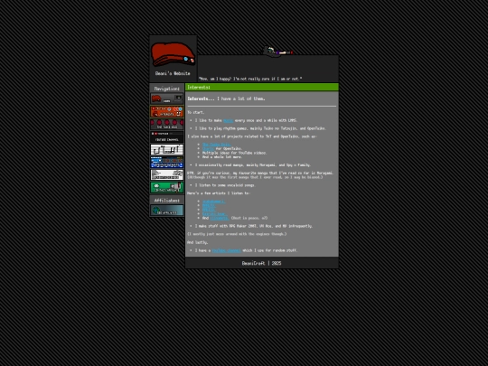 interests screenshot