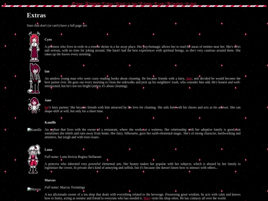 stars/extras screenshot