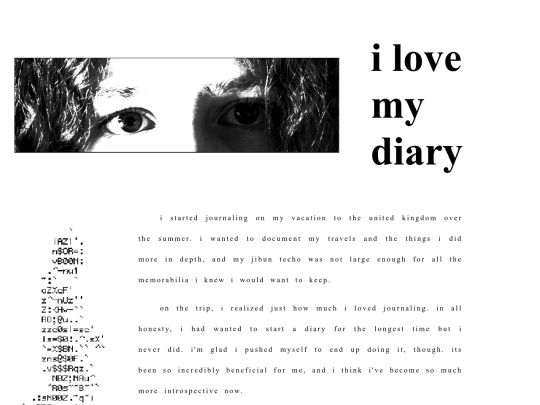 journal/diary screenshot