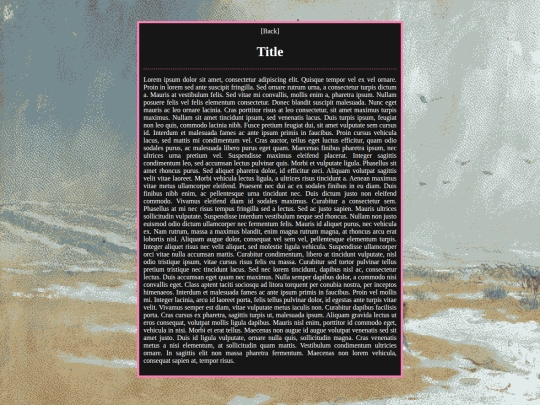 commonplace/template screenshot