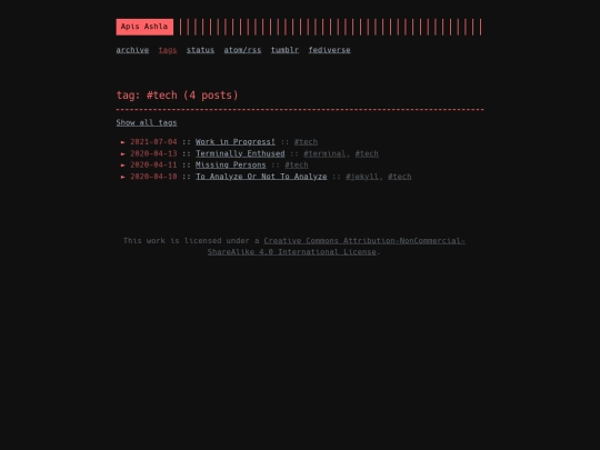 tags/tech screenshot