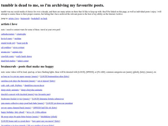 posts screenshot