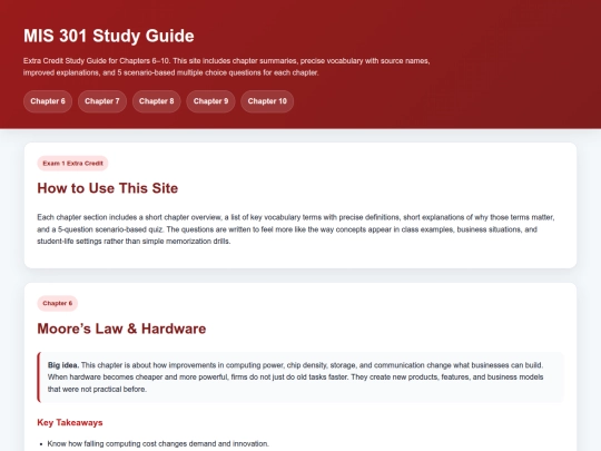 studyguide screenshot