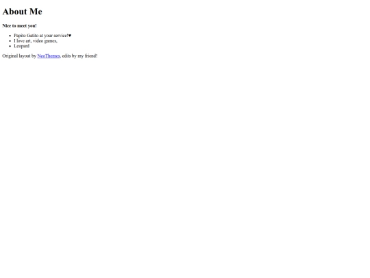 Pages/about screenshot