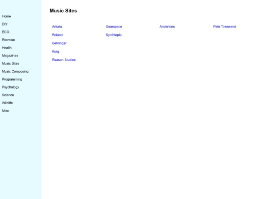 Music Sites screenshot