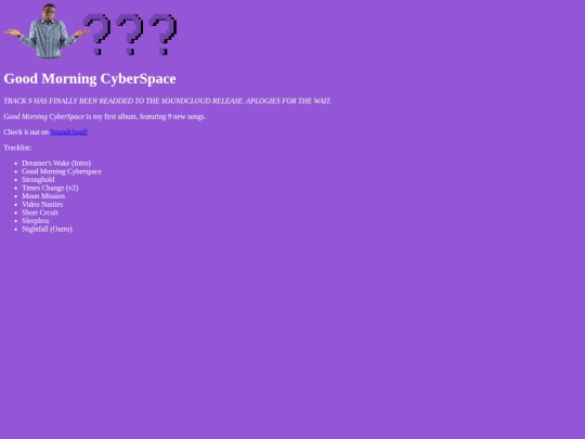 Projects/GoodMorningCyberSpace screenshot